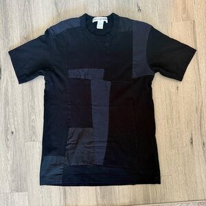 Vintage Comme des Garcons Black Mixed Media Men’s T-Shirt